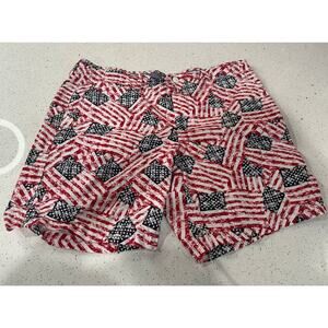 Charleston Threads Mens “Country First” Shorts. Button With Drawstring. Size 38